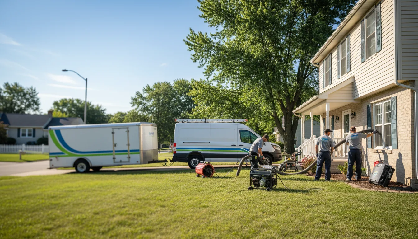 Flooded Basement Restoration And Cleanup With Repair in Shirland, IL near me